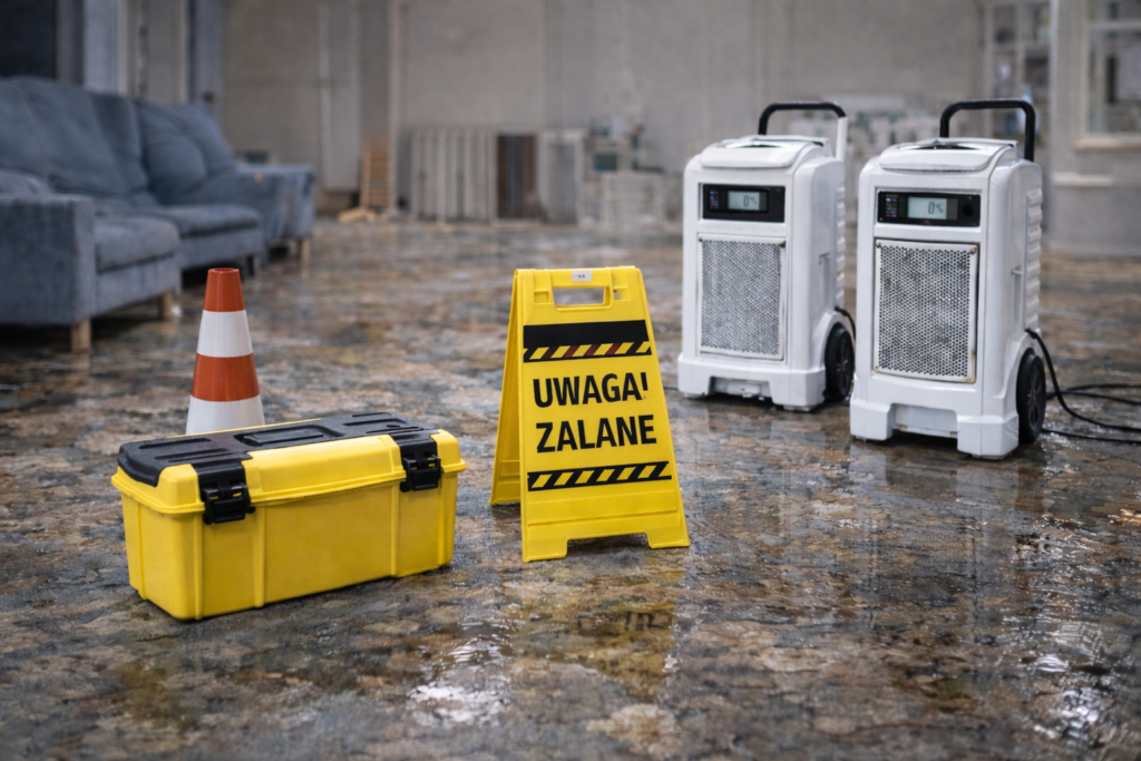 Osuszanie po zalaniu Gdańsk Wrzeszcz – wynajem osuszaczy